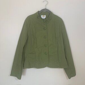 Talbots Tailored Blazer Plus Size 18 Professional Career Minimalist Earth Tones